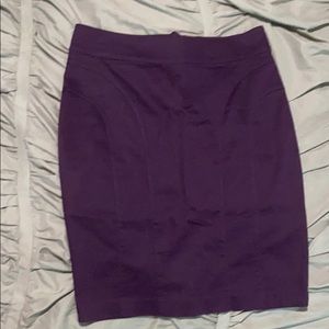 Plum pencil skirt